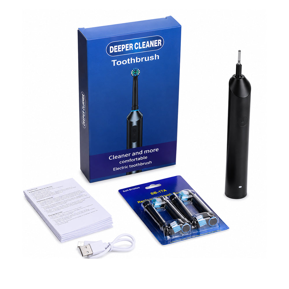 DentiBruly Rotating Electric Toothbrush for Adults with Smart Timer