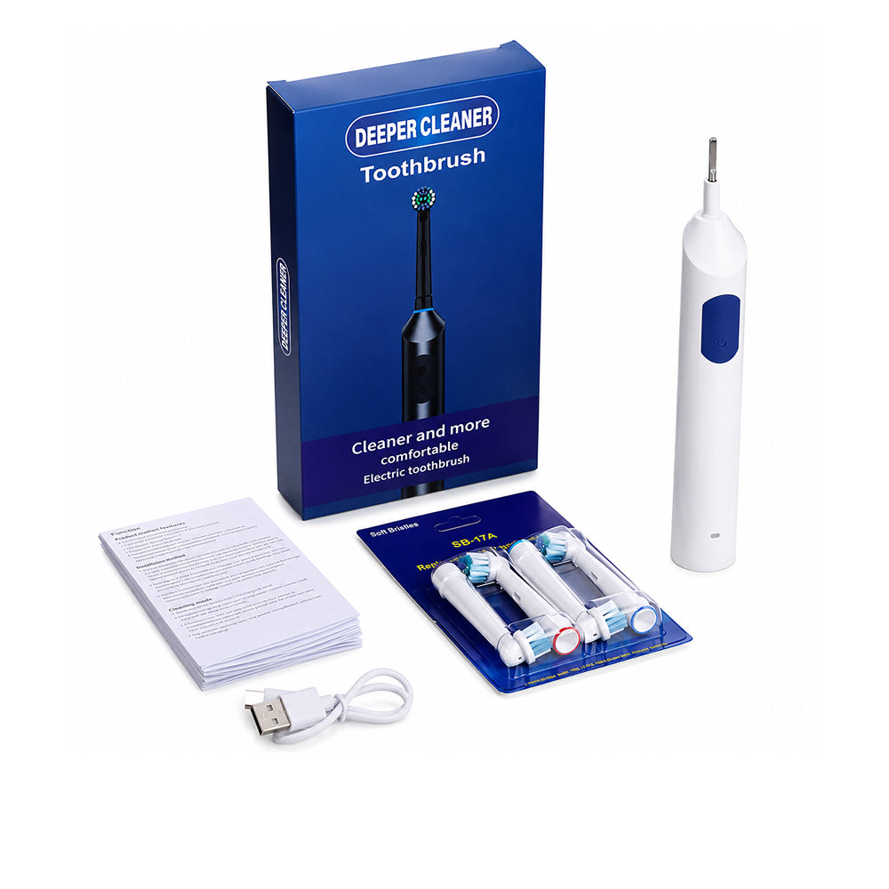 DentiBruly Rotating Electric Toothbrush for Adults with Smart Timer