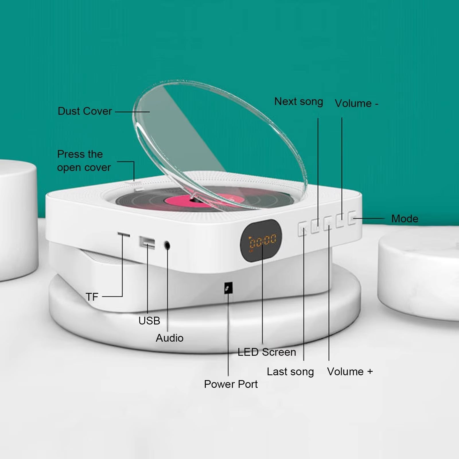 DiscGini Multifunctional CD Player