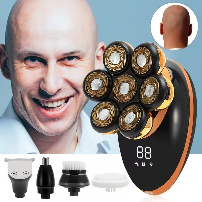 DomeeGlix 5-in-1 7D Bald Head Shaver Grooming Kit