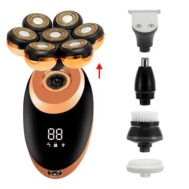 DomeeGlix 5-in-1 7D Bald Head Shaver Grooming Kit