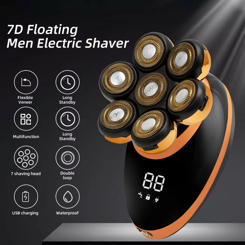 DomeeGlix 5-in-1 7D Bald Head Shaver Grooming Kit