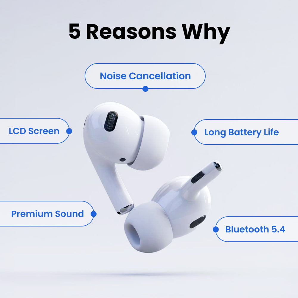 EchoJibud Active Noise Cancelling Budget Wireless Earbuds