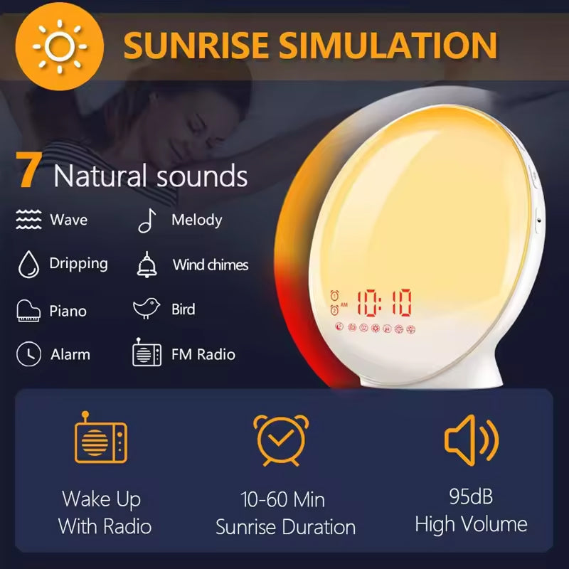 EosNiva Sunrise Alarm Clock | Natural Wake-up Light & Sleep Aid