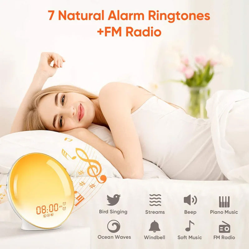 EosNiva Sunrise Alarm Clock | Natural Wake-up Light & Sleep Aid