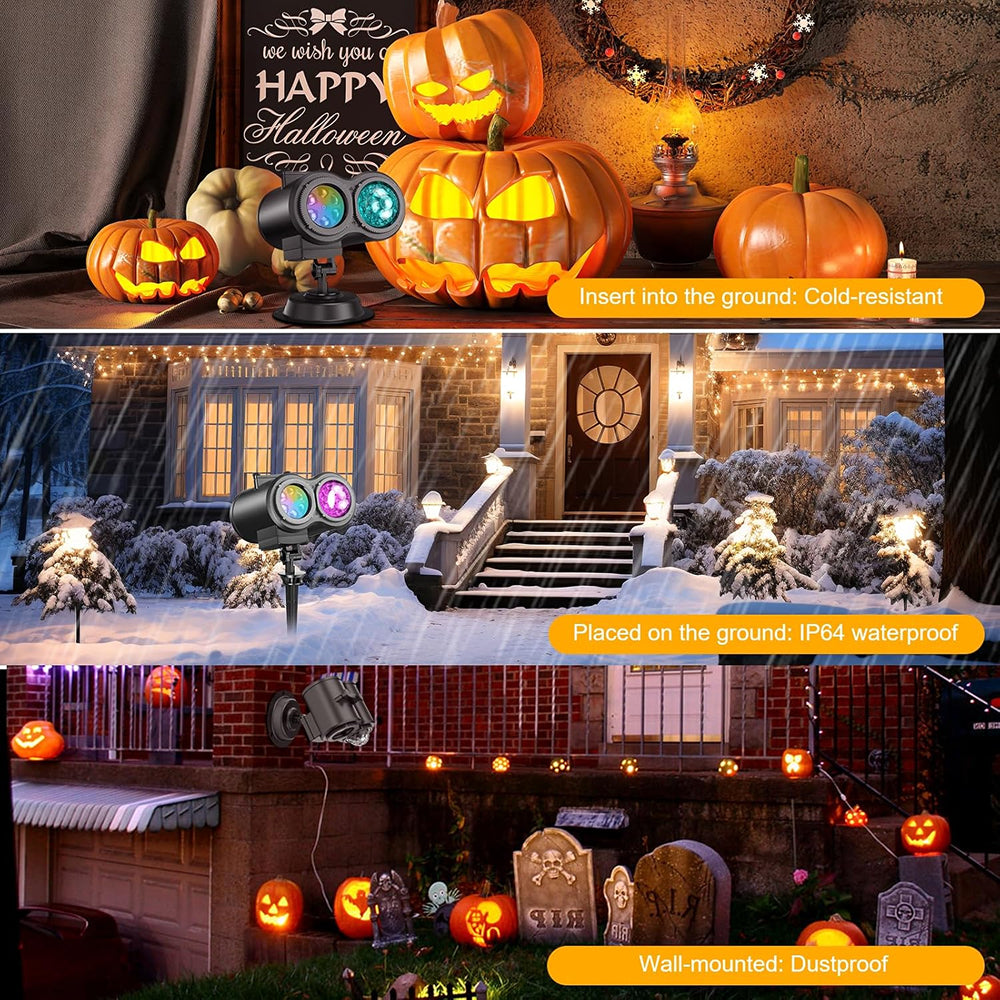 ErieVizo Dual Head Halloween & Holiday Projector Light
