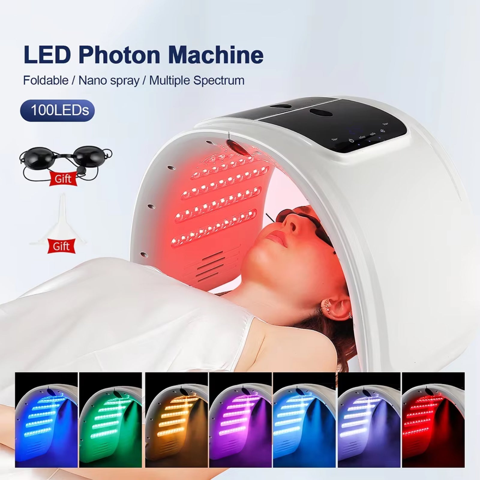 ErynoLux LED Face Mask with Ultrasonic Nano Spray Hydration