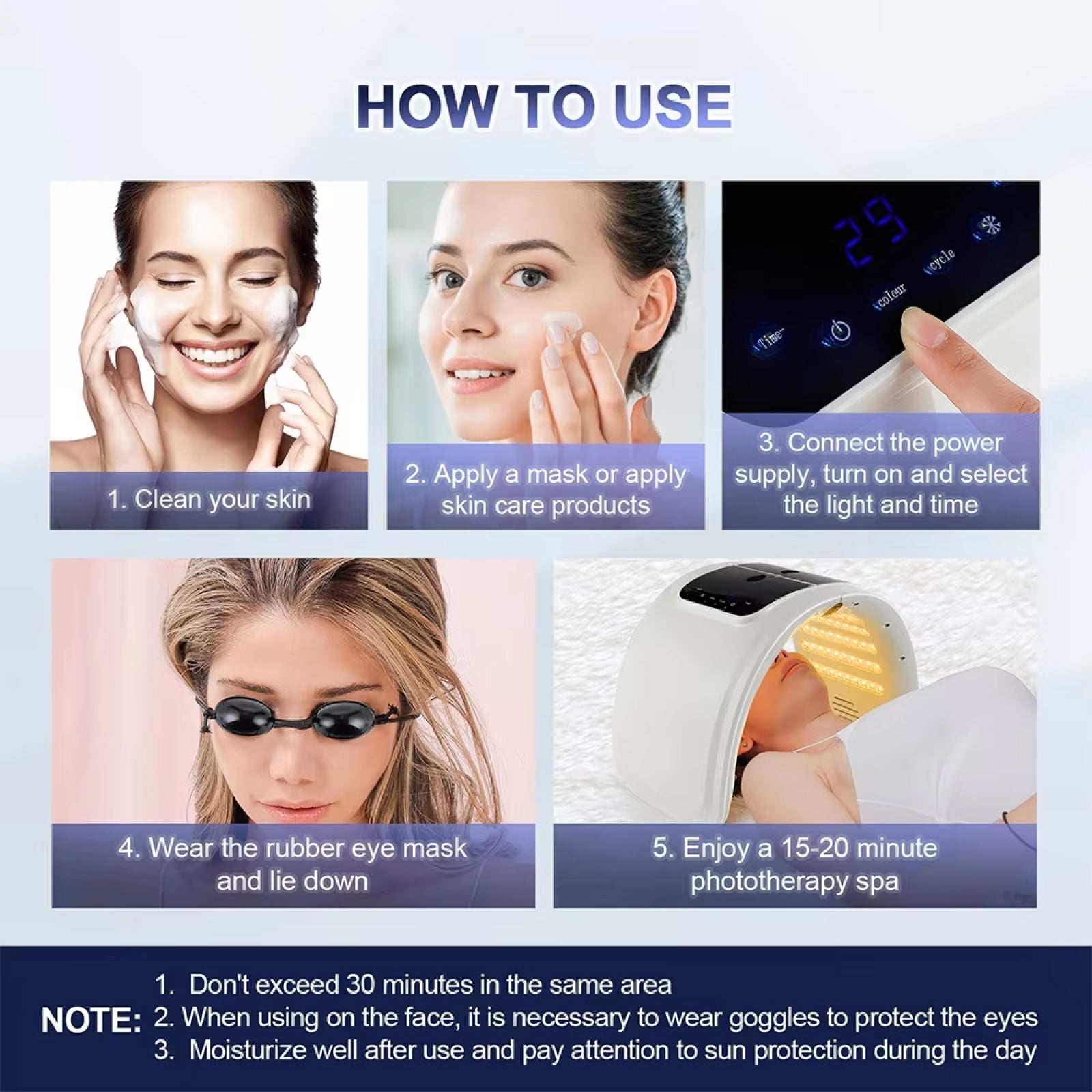 ErynoLux LED Face Mask with Ultrasonic Nano Spray Hydration