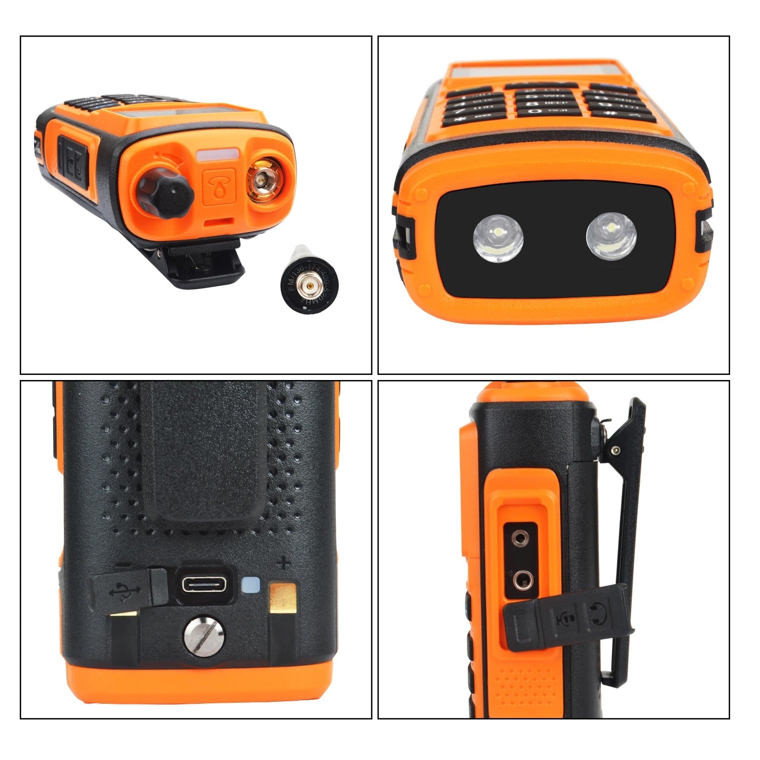 Etherdio Rugged Dual-Band GPS Walkie Talkie & Ham Radio