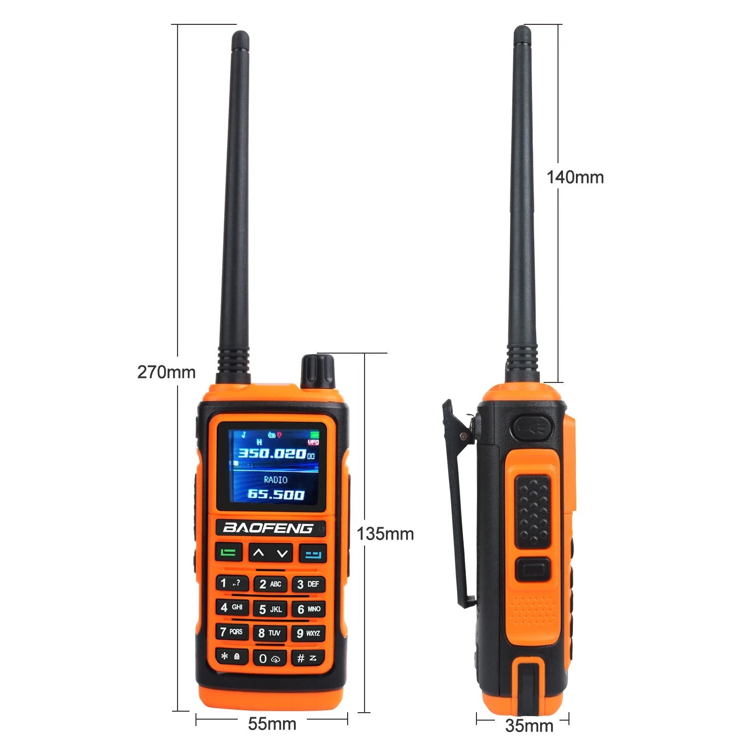 Etherdio Rugged Dual-Band GPS Walkie Talkie & Ham Radio