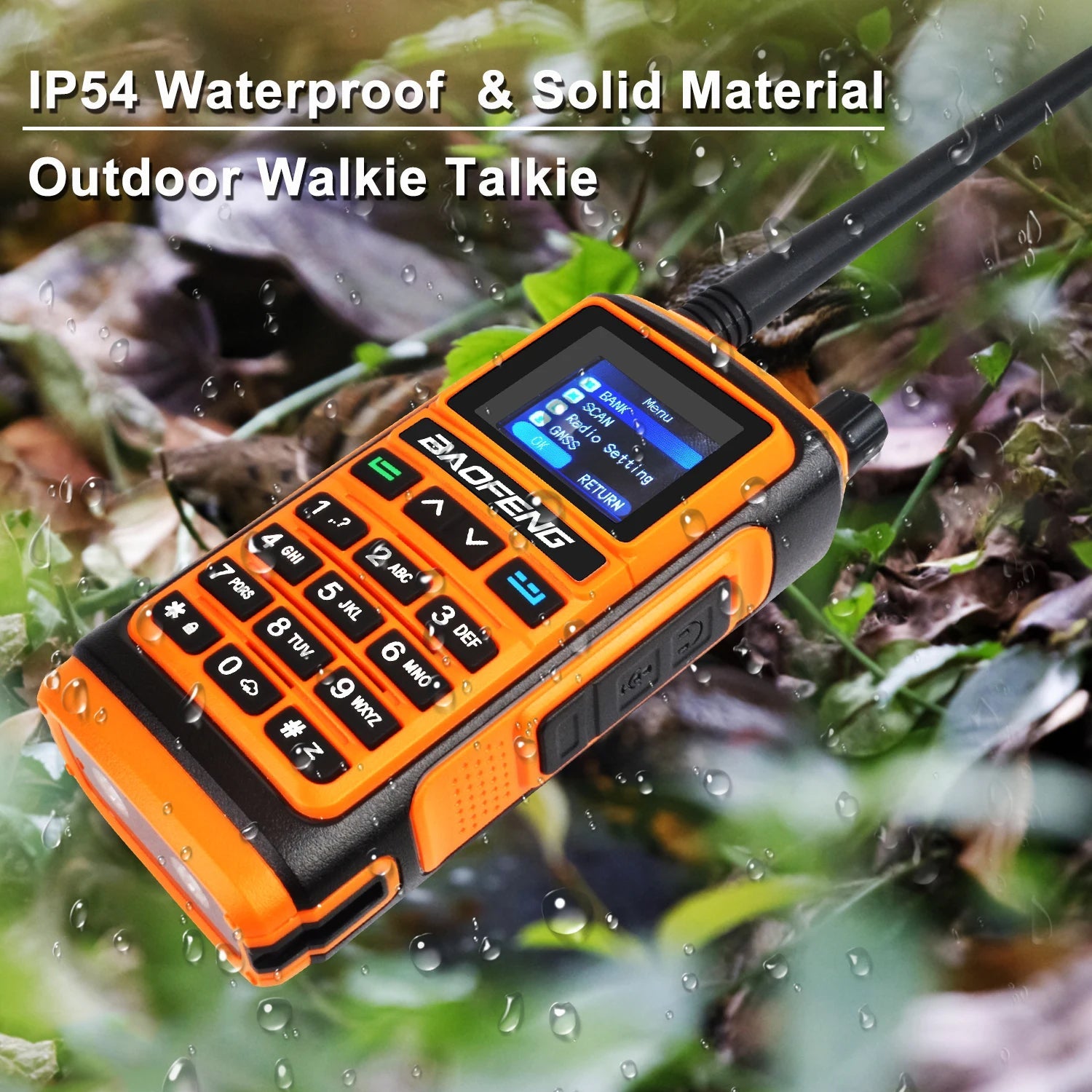Etherdio Rugged Dual-Band GPS Walkie Talkie & Ham Radio