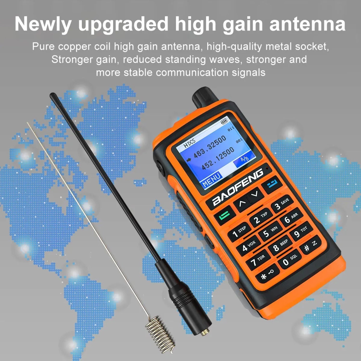 Etherdio Rugged Dual-Band GPS Walkie Talkie & Ham Radio