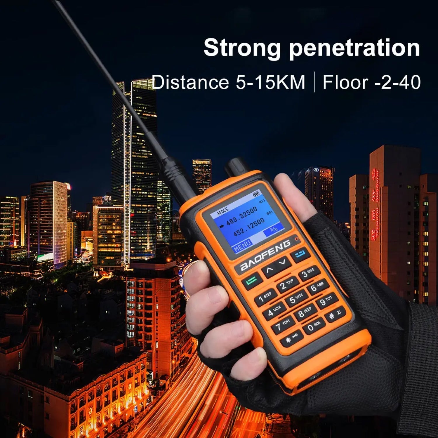 Etherdio Rugged Dual-Band GPS Walkie Talkie & Ham Radio