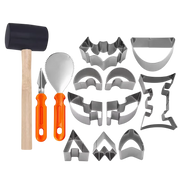 XpumpMax Stainless Steel Pumpkin Carving Kit with Stencils