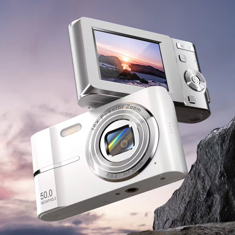 FoceeSnap 50MP 4K HD Digital Camera for Beginners and Vloggers