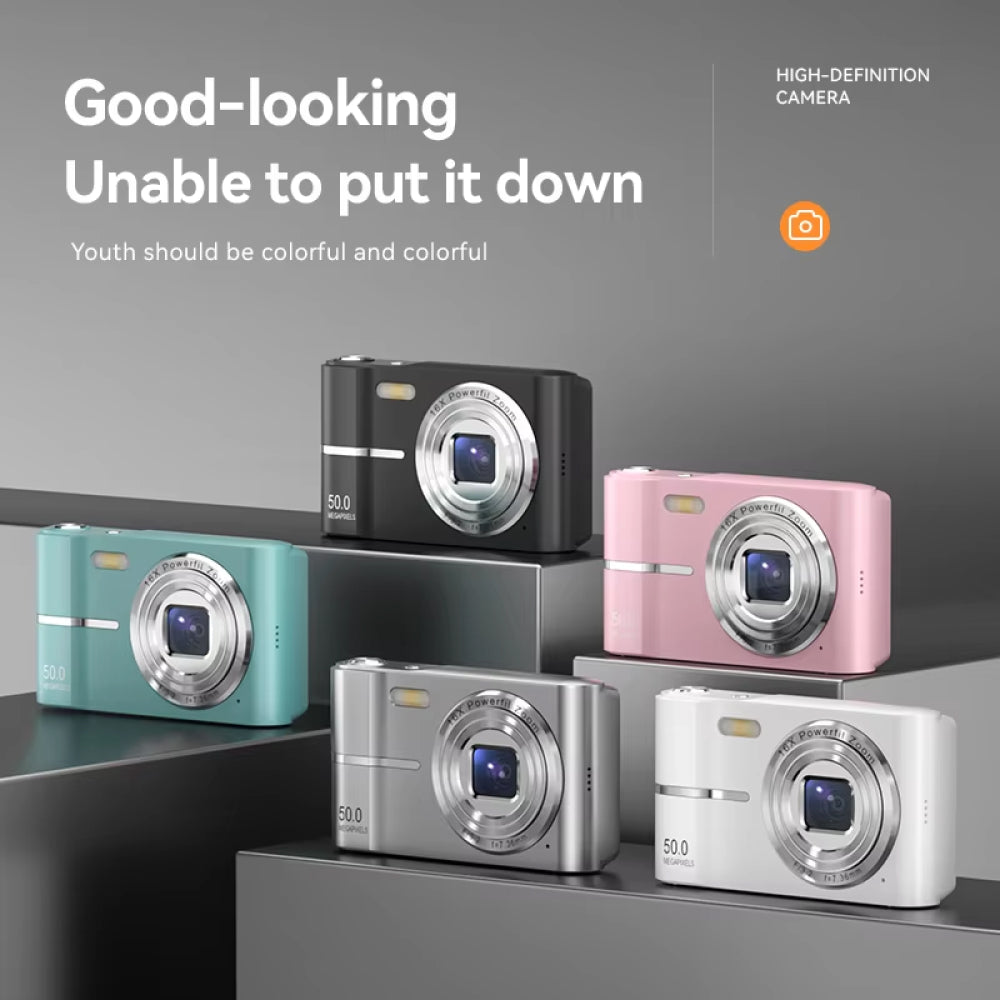FoceeSnap 50MP 4K HD Digital Camera for Beginners and Vloggers