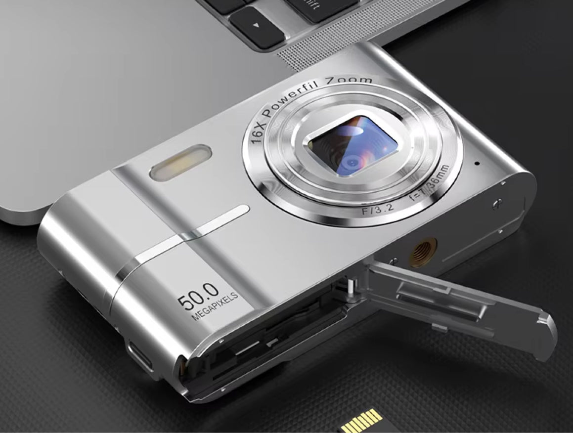 FoceeSnap 50MP 4K HD Digital Camera for Beginners and Vloggers
