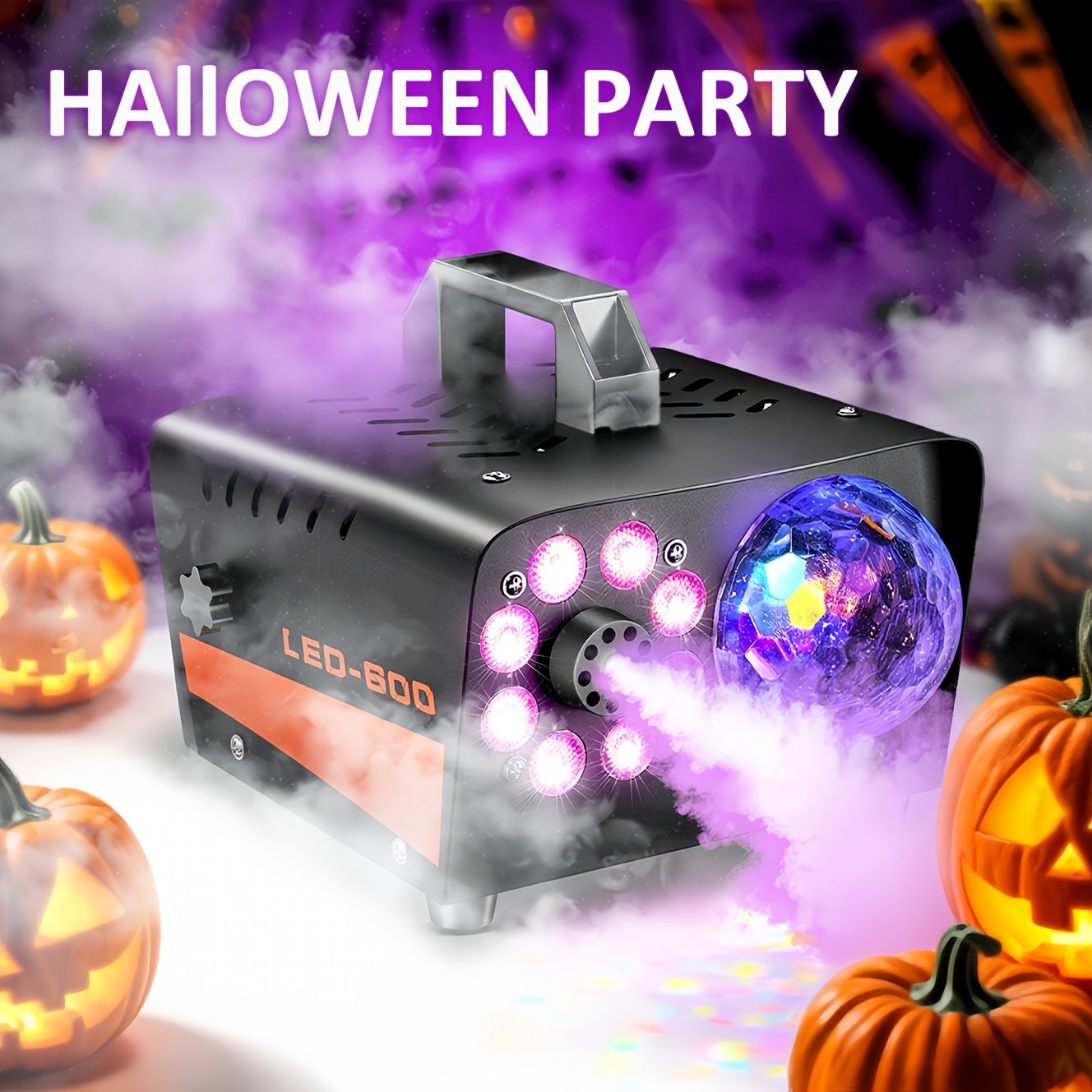 FogMatich 600W LED Fog Machine with Wireless Remote