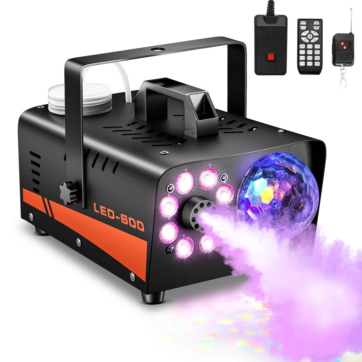 FogMatich 600W LED Fog Machine with Wireless Remote