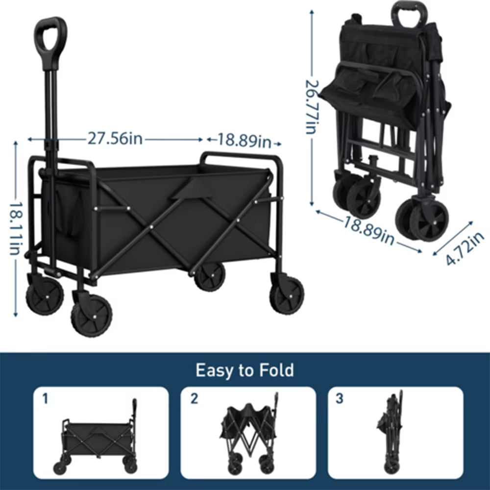 Fotticart All-Terrain Folding Utility Wagon for Camping and Beach