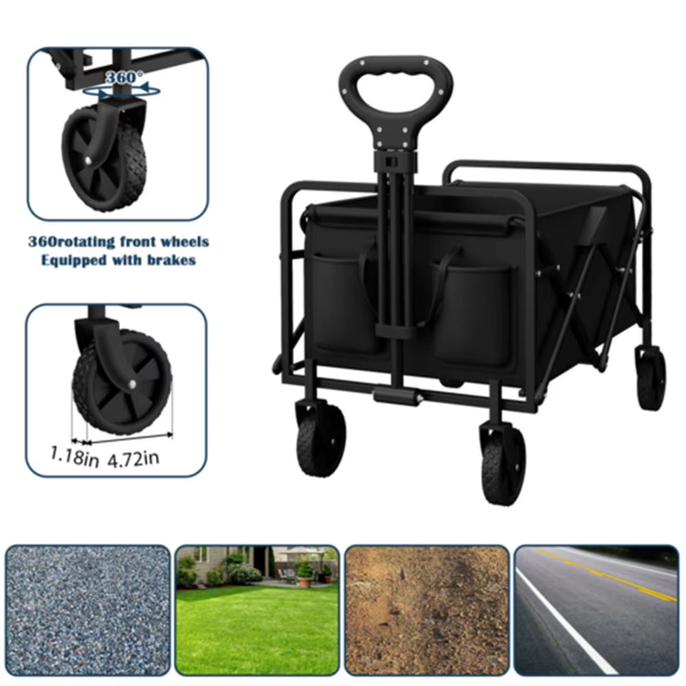 Fotticart All-Terrain Folding Utility Wagon for Camping and Beach