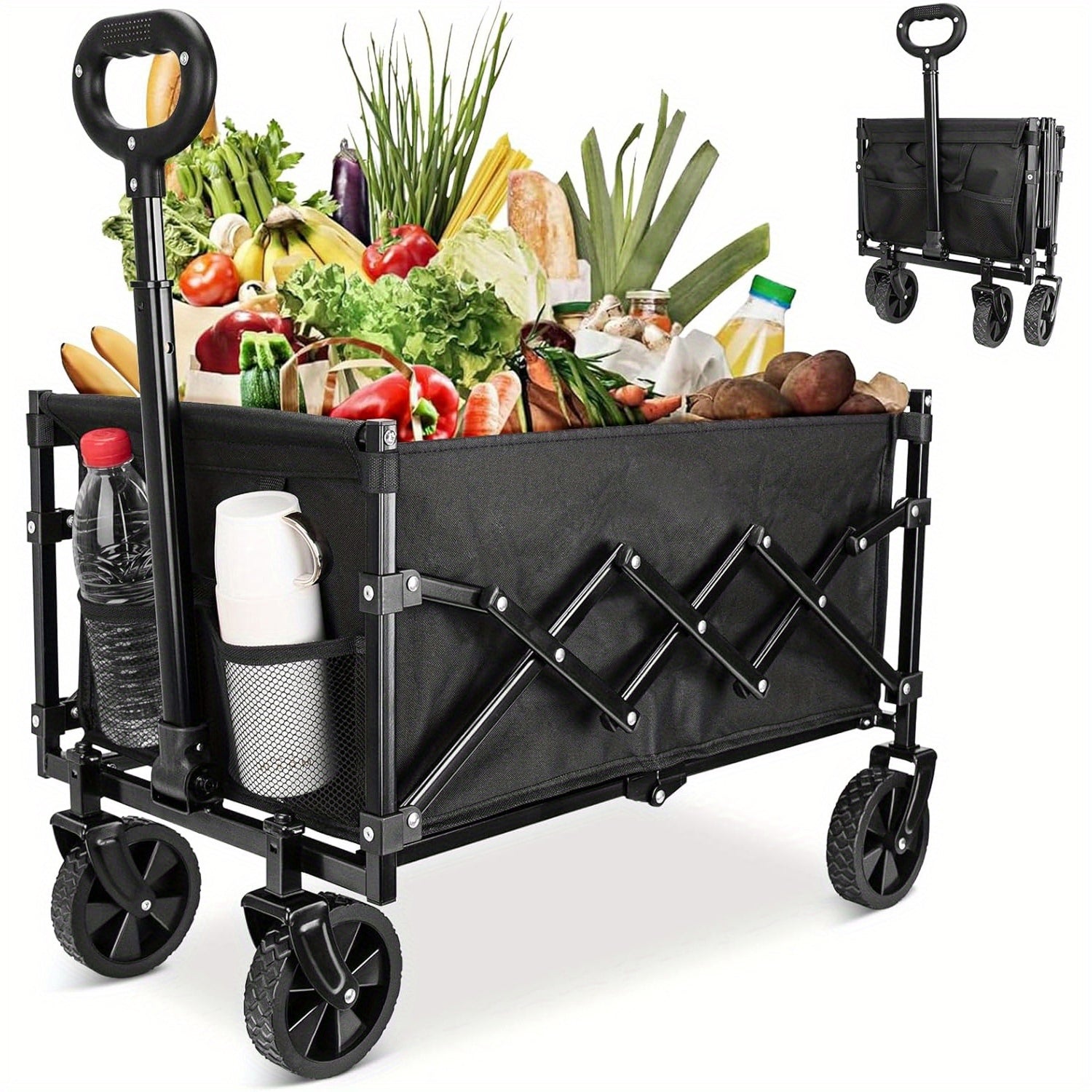 Fotticart All-Terrain Folding Utility Wagon for Camping and Beach