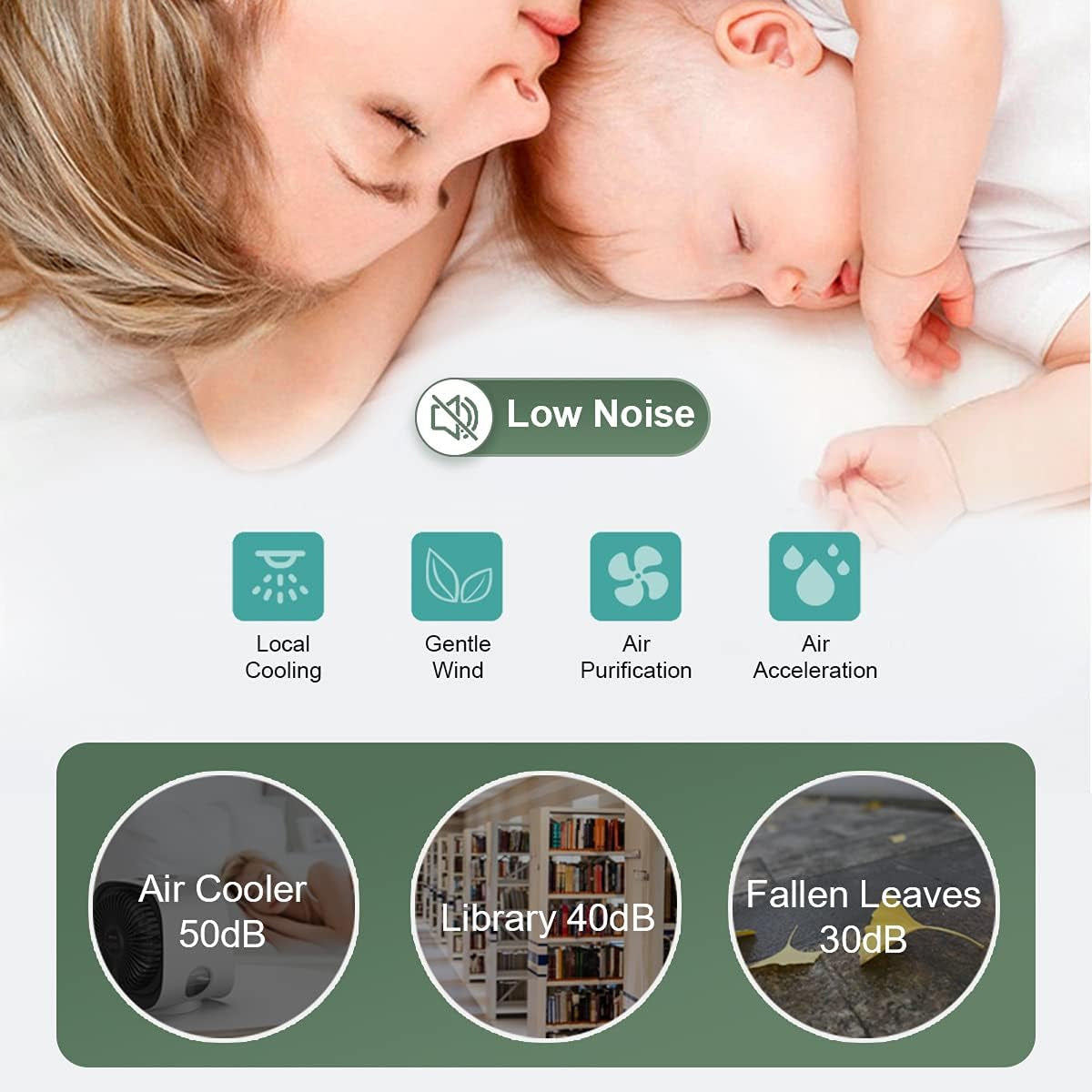 FrosiAiro 3-in-1 Portable Air Cooler & Purifier for Personal Spaces