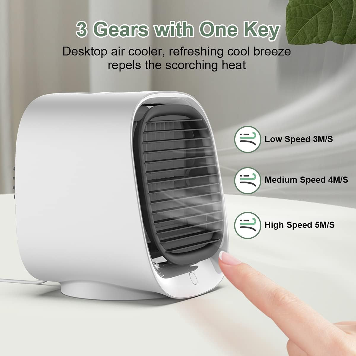 FrosiAiro 3-in-1 Portable Air Cooler & Purifier for Personal Spaces