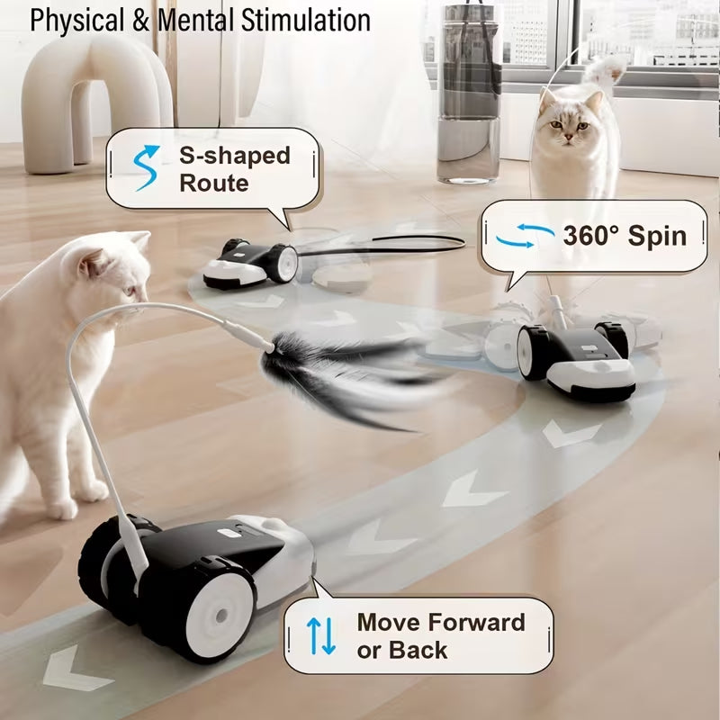 FurFlicko Smart Interactive Cat Toy for Indoor Cats