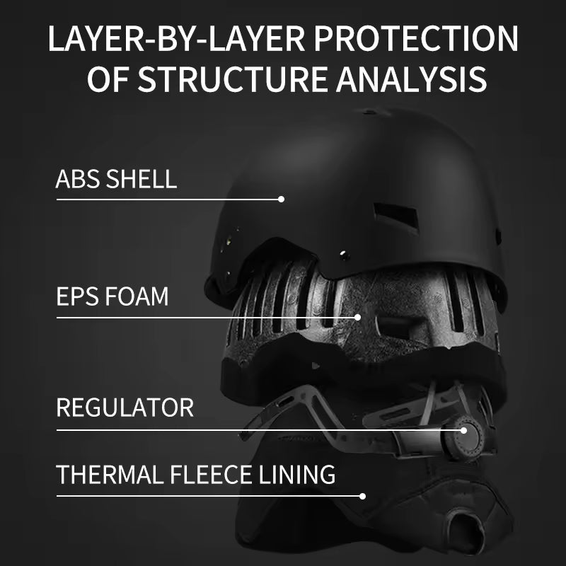 VottMet Ski & Snowboard Helmet with Integrated Anti-Dazzle Visor