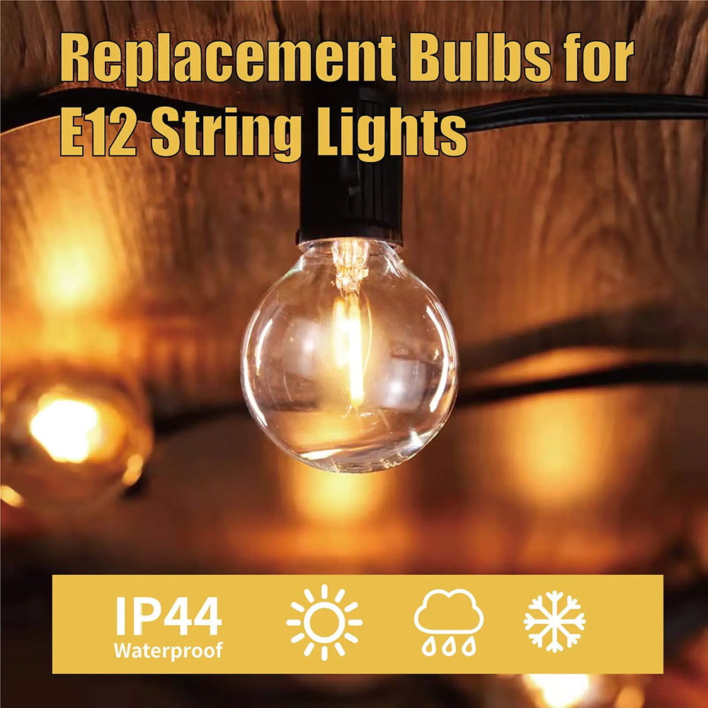 GloStrani Solar Powered Outdoor LED String Lights