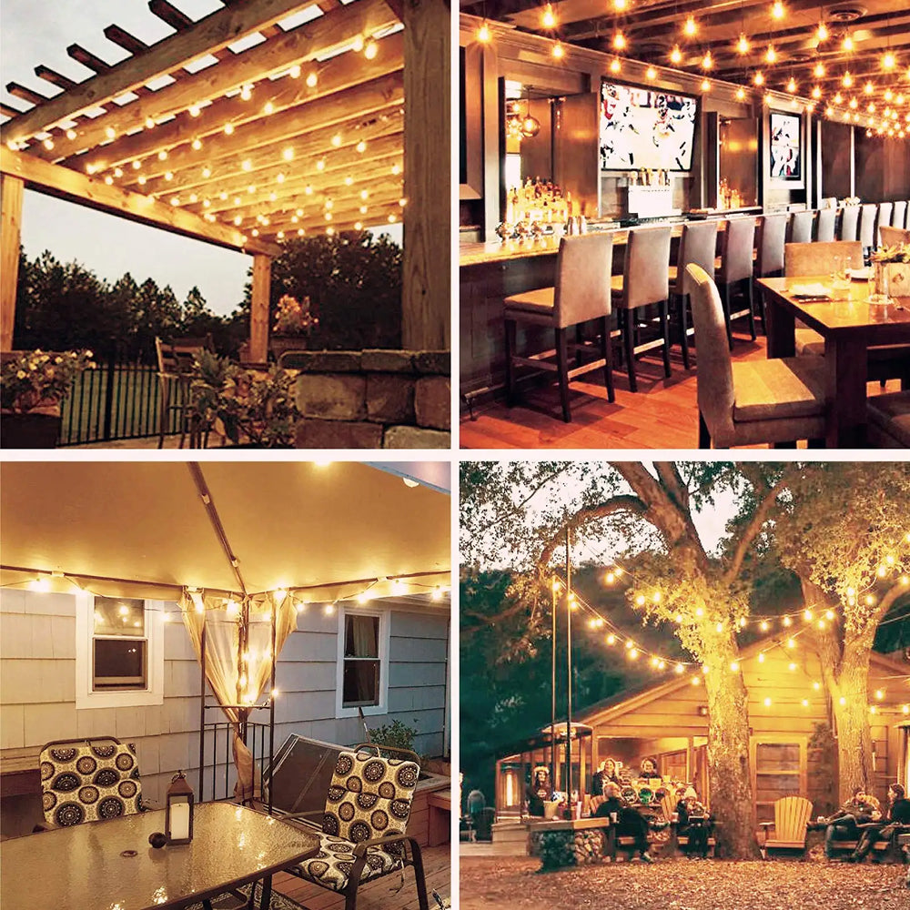 GloStrani Solar Powered Outdoor LED String Lights