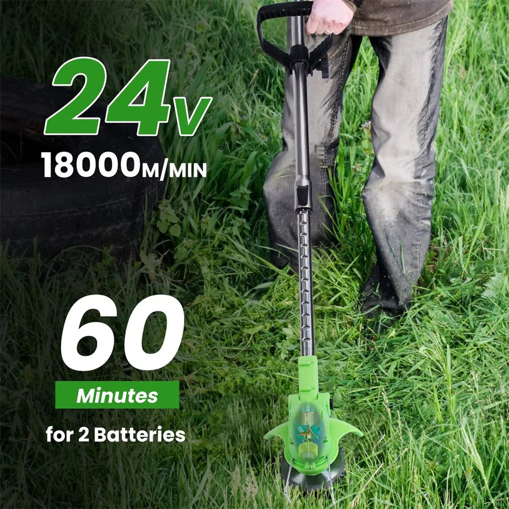 Yardex Cordless Weed Eater & Brush Cutter | Lightweight Lawn Trimmer