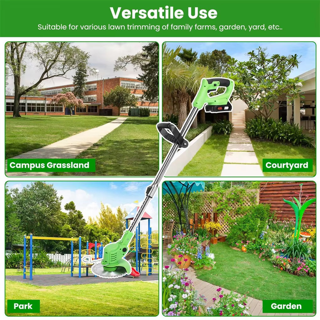 Yardex Cordless Weed Eater & Brush Cutter | Lightweight Lawn Trimmer