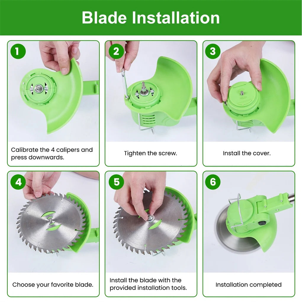 Yardex Cordless Weed Eater & Brush Cutter | Lightweight Lawn Trimmer