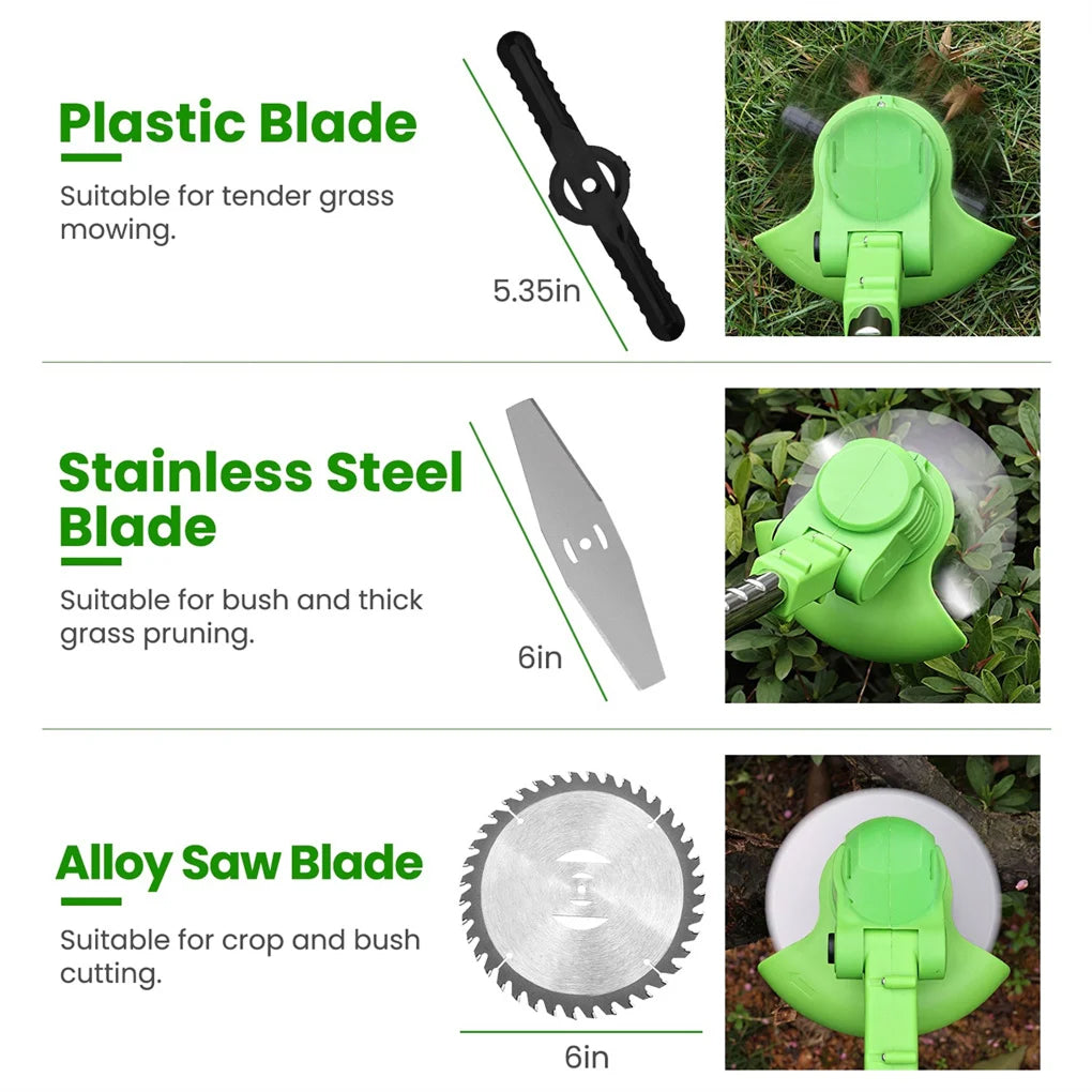 Yardex Cordless Weed Eater & Brush Cutter | Lightweight Lawn Trimmer