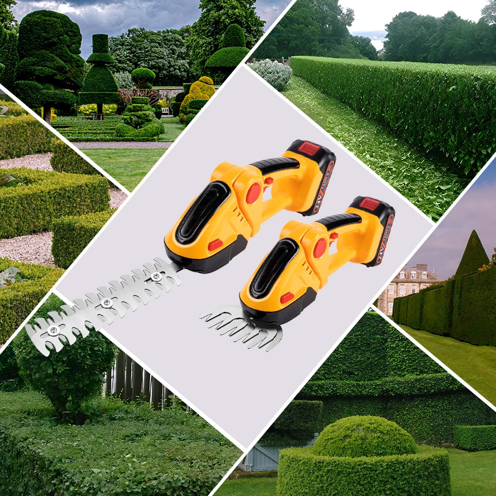 GrinWatt Cordless 2-in-1 Hedge & Grass Trimmer