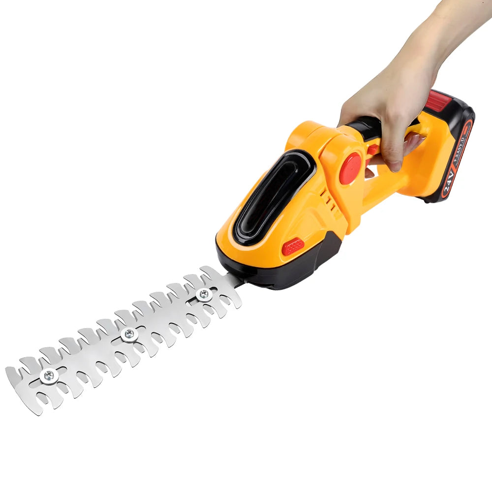 GrinWatt Cordless 2-in-1 Hedge & Grass Trimmer