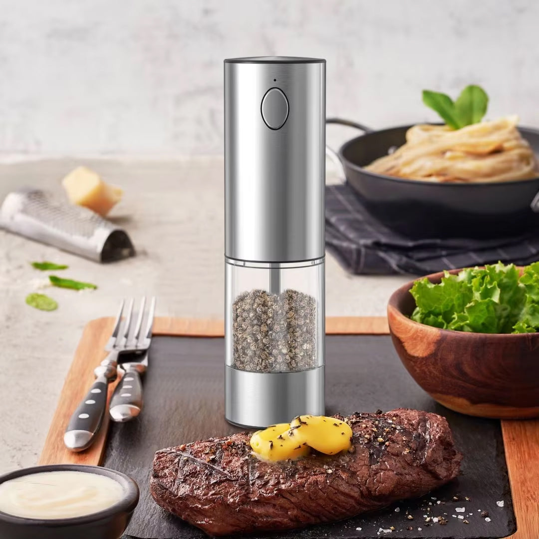 GrindPep Electric Salt and Pepper Grinder Set