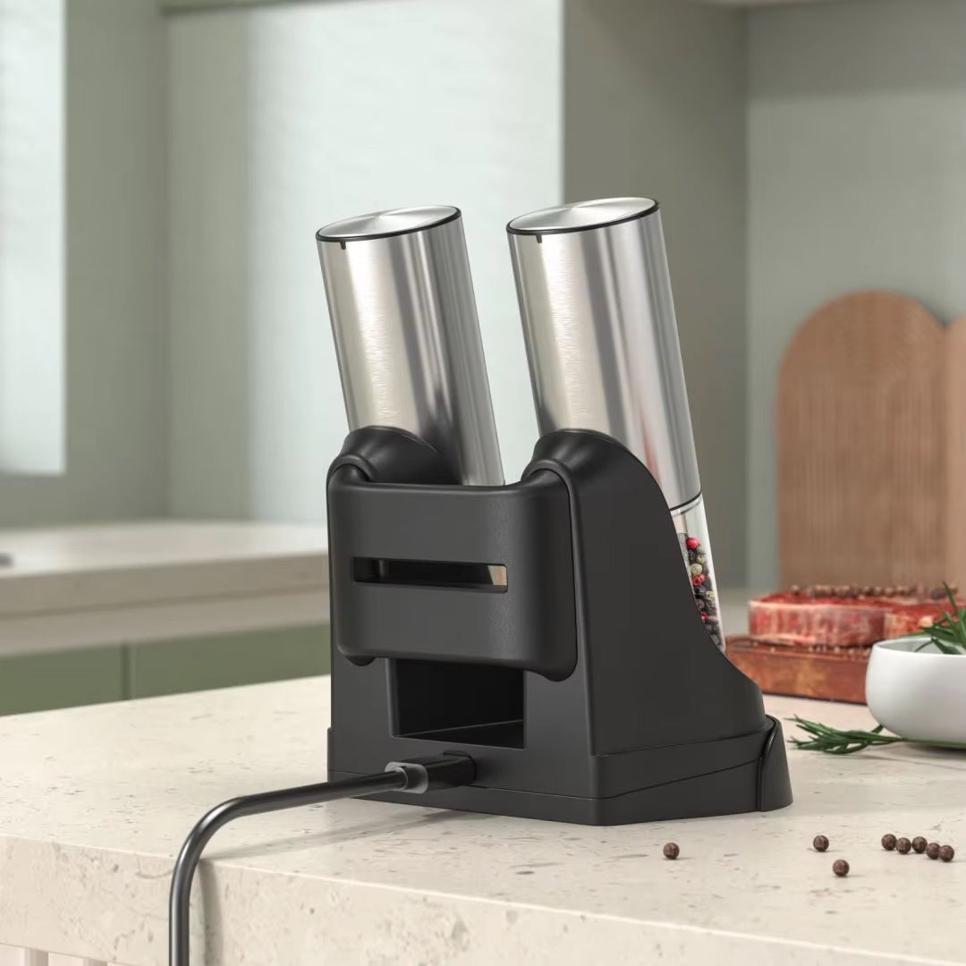 GrindPep Electric Salt and Pepper Grinder Set