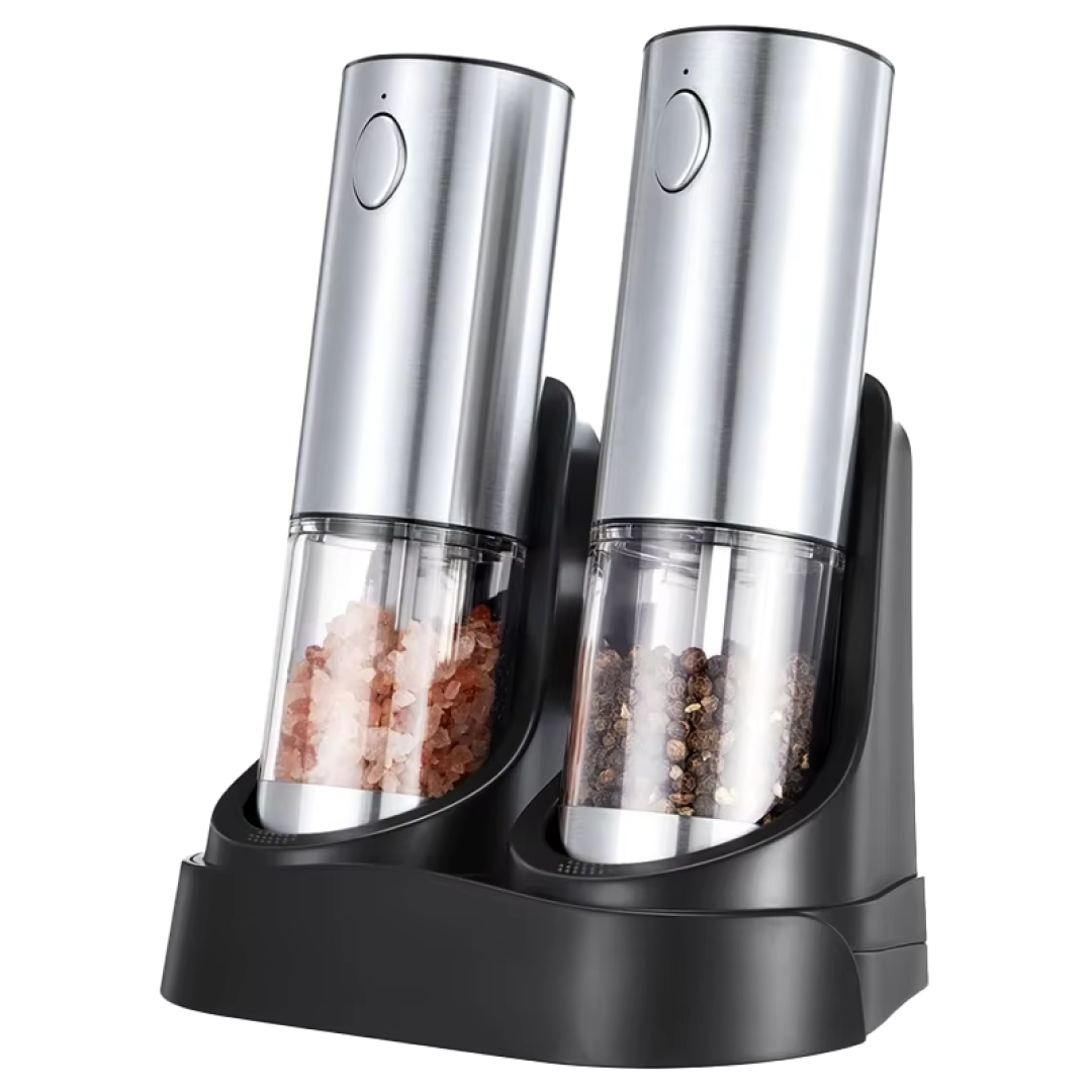 GrindPep Electric Salt and Pepper Grinder Set