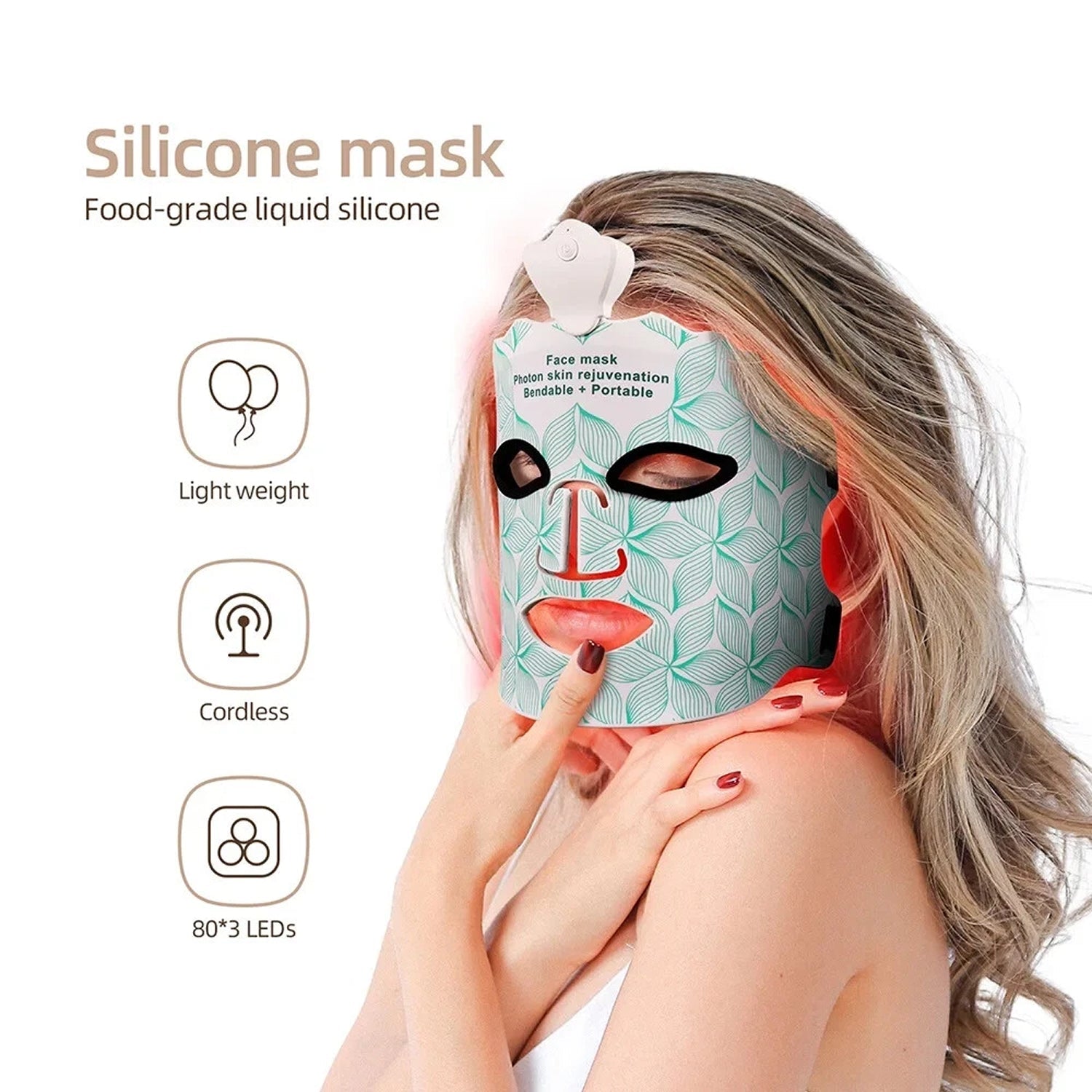 HaloGlowi LED Face Mask | 7-Wavelength Light Therapy