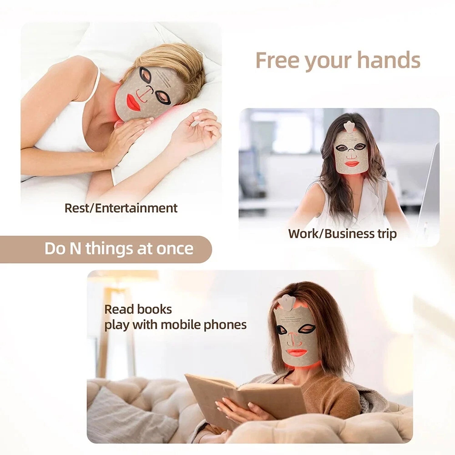 HaloGlowi LED Face Mask | 7-Wavelength Light Therapy