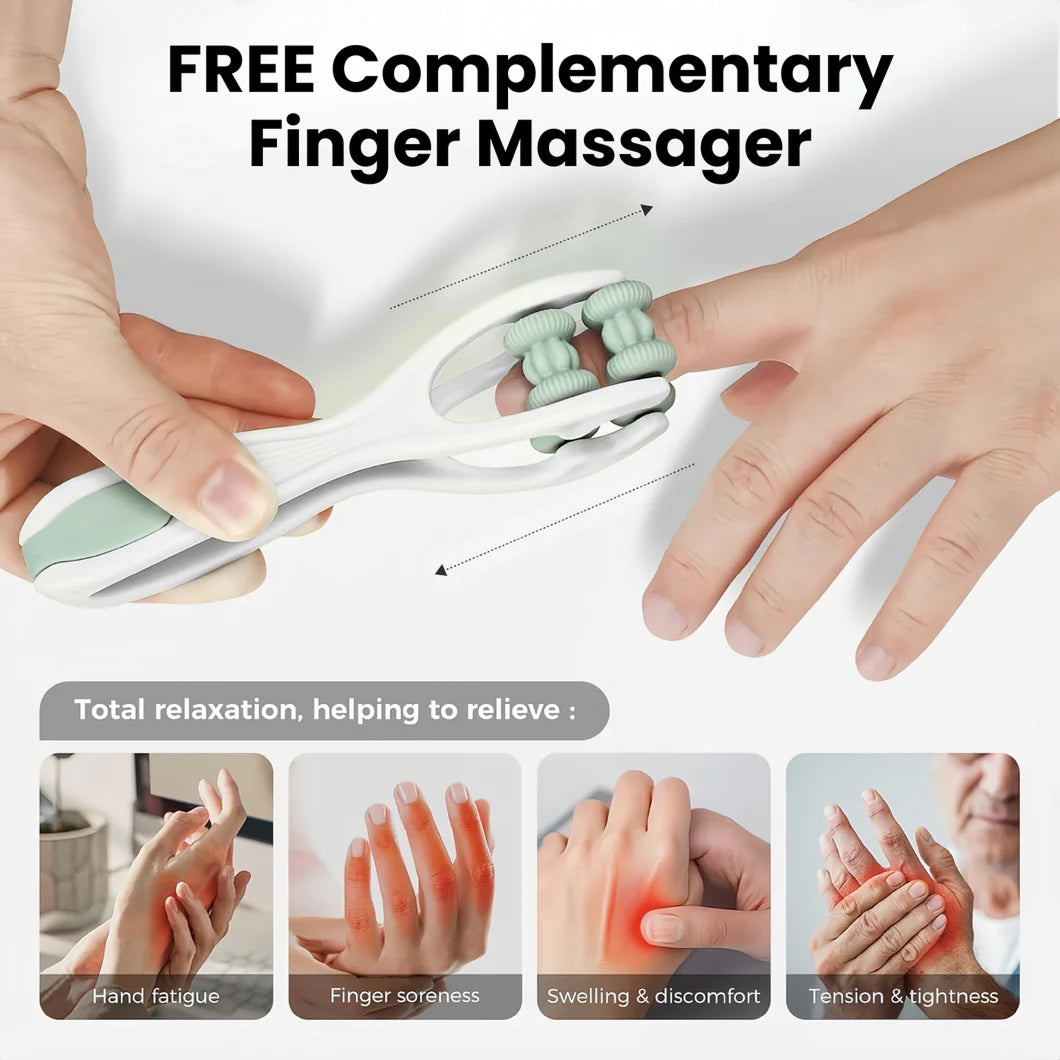 Handoraip Cordless Hand Massager with Heat and Airbag Compression