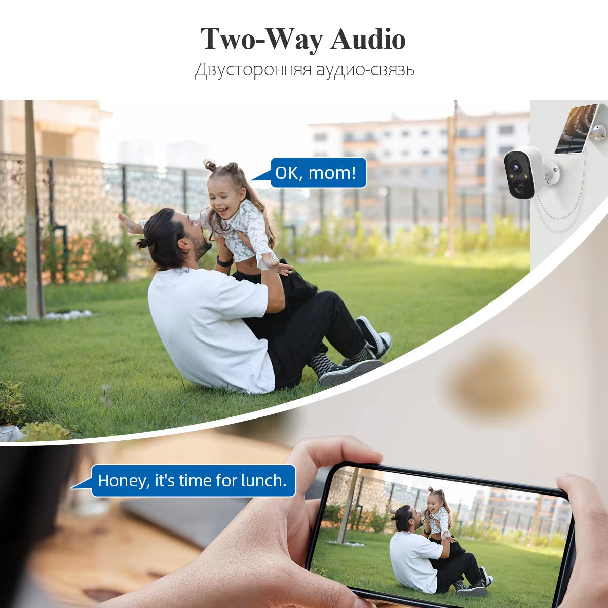Helioriz 3MP Solar AI Security Camera with Full Color Night Vision