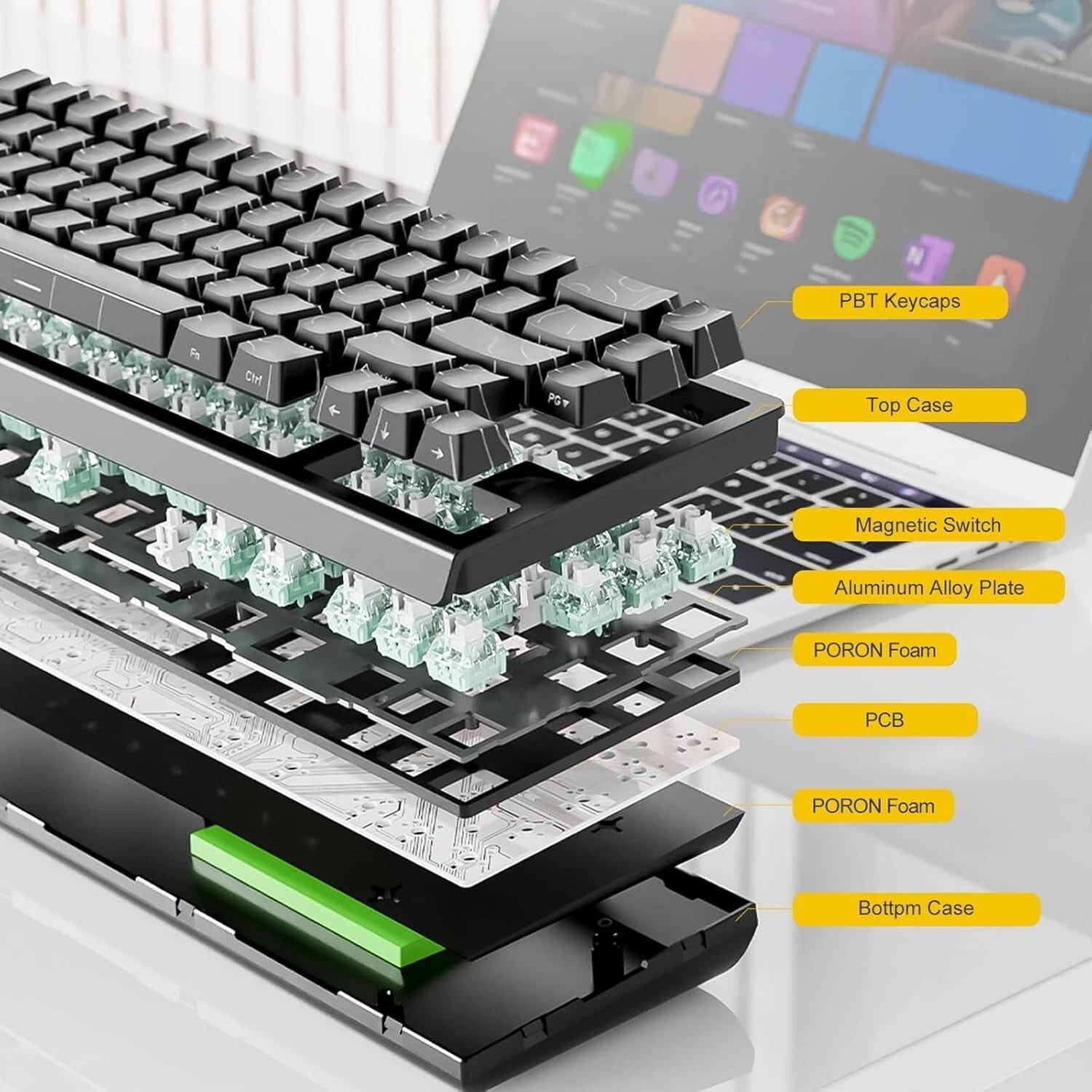 HexiFlyx Hall Effect Magnetic Keyboard 8000Hz Polling