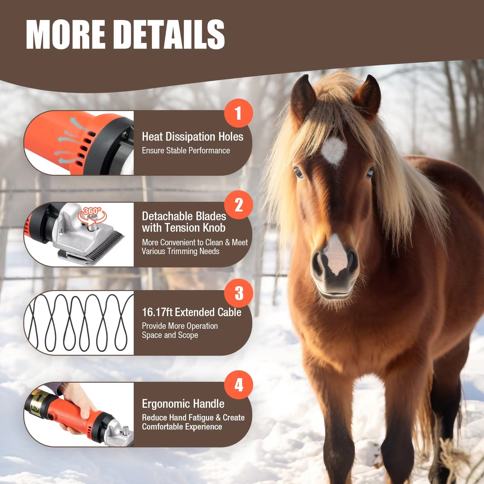 HorsyTrim Horse Clippers
