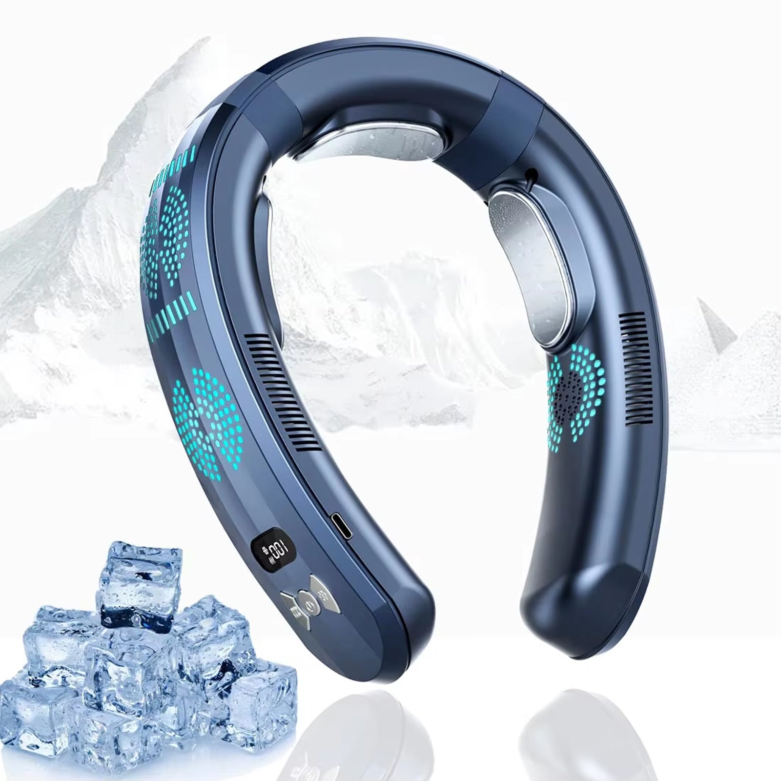HulaZepyr Wearable Neck Fan with Cooling and Heating