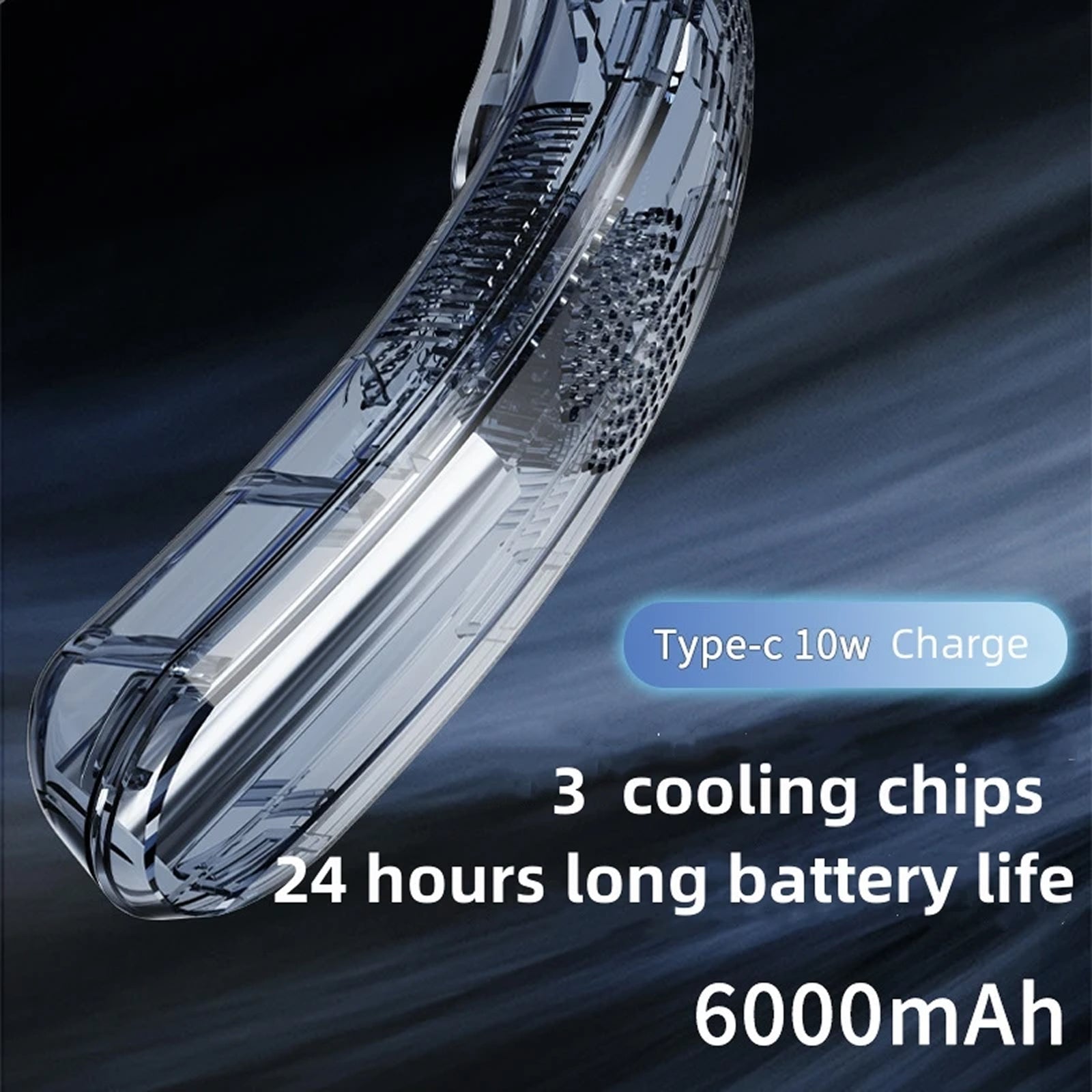 AirCoolix Wearable Neck Air Conditioner with 6000mAh Battery