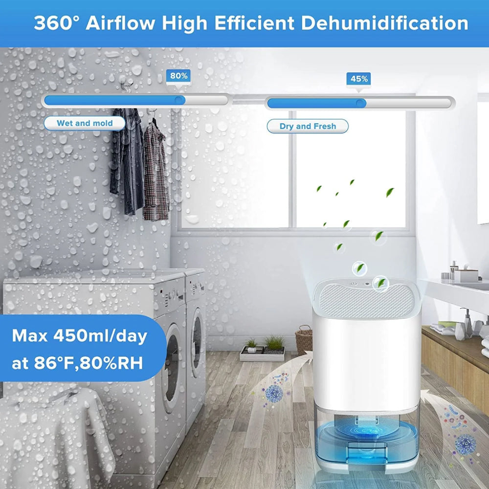 HydroFrest Smart Dehumidifier with Sound Dampening & FreshAir Tech